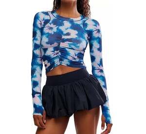 NWT FP Movement Mile A Minute Layer tye dye size S